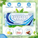 BERGMAN KELLY Hotel Soap Bars (White Tea, 0.5 oz, 100 PK), Travel Size Luxury Bulk Amenities Bar Soap, Mini Individually Wrapped Rectangular Soap, Small Toiletries for Airbnb, Motel, Guest Bathroom