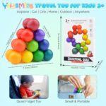 Yrissmiss Autism Sensory Toys for Autistic Children, Quiet Fidget Toys for Adults Kids, Toddler Toys for Airplane Car Travel, Autism Toys for Toddlers 3-4, Kids Travel Toys for Kids Ages 3-5 Gift