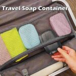 Fiezkaa Travel Soap Container, 1 Pack Bar Soap Holder, Leakproof Soap Travel Case, Soap Dish with Lid for Traveling, Camping, Gym – Black