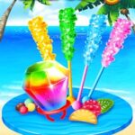 Ring Pops & Rock Candy Maker – Kids Rainbow Cooking Games