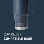 YETI Rambler 20 oz Travel Mug, Stainless Steel, Vacuum Insulated with Stronghold Lid, Navy