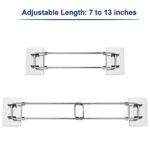 RV Shower Corner Storage Bar- Adjustable Stainless Steel Rod for Corner Shelves in Camper, Length 7-13 inches- RV Bathroom Organization Must Have Accessories (2 Pack