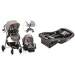 Evenflo Pivot Modular Travel System with LiteMax Infant Car Seat and Base – Lightweight Stroller System for Infant Safety with Anti-Rebound Protection