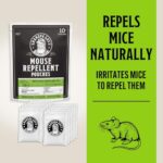 Grandpa Gus’s Extra-Strength Mouse Repellent, Cinnamon/Peppermint Oils Repel Mice from Nesting & Freshen Air in Car/RV/Boat/Garage/Shed/Cabin, 1.75 Oz (10 Pouches)
