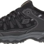 Skechers mens Afterburn M. Fit fashion sneakers, Black, 9.5 US