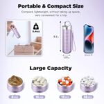 Zannaki Metal Travel Pill Organizer, Portable Waterproof Weekly Pill Box, Large Aluminum Alloy Pill Case Container, BPA Free 7 Day Daily Medicine Organizer Holder for Vitamin, Fish Oil, Supplement
