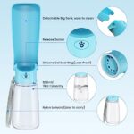 Portable Dog Water Bottle Dispenser [Leak Proof & Foldable] Dog Travel Water Bottle Bowl Accessories for Puppy Small Medium Large Dogs Pet Water Bottles for Dogs Walking Outdoor Hiking Travel 19OZ