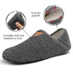 OZLOOK House Slippers for Men Women, Womens Mens Slippers with Non-slip Sole Slip On for Indoor & Outdoor, Portable Slippers for Home Travel Hotel Slipper Socks Shoes
