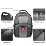 Yamdeg Extra Large Travel Backpack, 45L Large Laptop Backpacks for Men, Big Capacity Laptop Computer College Backpack TSA Airline Approved Business Bag With USB Charging Port, Gifts For Him Men, Grey