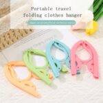 12Pcs Travel Hangers Foldable Portable Plastic Hangers Folding Clothes Hangers Space Saving Clothes Hangers for Business Trip Travel