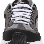 Skechers Sport Men’s Stamina Nuovo Cutback Lace-Up Sneaker,Charcoal/Black,10.5 M US