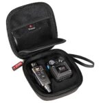 Mchoi Hard Carrying Case Suitable for Xvive U4 U4R Wireless in-Ear Monitoring System IEM System Transmitter Beltpack Receiver, in-Ear Monitor System Travel Protective Case, Case Only