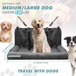 fophop Large Dog Car Seat for Large Medium Dogs,Washable Big Dog Bed Sofa Travel Seat,Fits Cars Trucks SUV