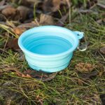 Made Easy Kit Portable Collapsible Dog Bowl for Water or Food Great Pet Travel Bowl in Multiple Sizes (Standard – 12oz, Teal)