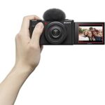 Sony ZV-1F Vlog Camera for Content Creators and Vloggers Black