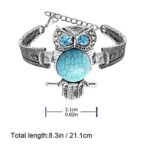 owl bracelet retro owl bangle jewelry engraved turquoise bracelet jewelry women turquoise bangle Carved Chain Bracelet bohemian bracelet ladies animal cuff bangle crystal Miss lace