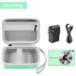 Leayjeen Digital Camera Case Compatible with Lecran/CAMKORY/IWEUKJLO/VAHOIALD/uikicon/jckduhan/akjjhfue FHD 1080P 44MP Point Digital Camera,Compact Digital Camera for Teens and Kids-Green(Case Only)