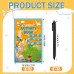 Seajan Travel Games Activity Books for Kids Ages 8-12 Air Travel Activities Include Mazes, Word Search, Word Scramble and More Travel Games Activity Supplies for Kids(Cute Style)