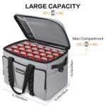 Soft Insulated Cooler Bag Collapsible Large Travel Coolers Soft Sided Coolers Ice Chest, Leakproof, Waterproof, 48-Can, 32L