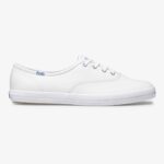 Keds Keds Champion Leather Lace Up, Sneaker Womens, White Leather, 8 Medium