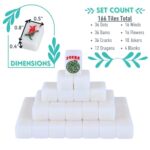 Mini American Mahjong Set for Travel and Fun | Small Size (0.8″x0.5″x0.4″) | Gift or On-The-Go Game. (Standard Edition)