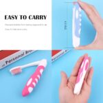 EasyHonor Travel Toothbrush Bulk, Folding Toothbrush with Medium Soft bristles, for Hiking, Camping, Traveling, School, and Home Supplies. (12 Pcs)