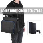 Yosoo Health Gear Carrying Case, Black Protective Shoulder Bag Ps4 Pro Carrying Case Bag Travel Storage Handbag for Slim Game System Console and Accessories
