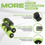 Yes4All Dumbbell Hand Weights for Walking/Travel Weights for Exercising with Adjustable Straps, Foam Cover, Color Coded Weight Options