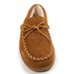 Minnetonka Men’s 3902 Pile Hardsole Pile Lined Slipper,Brown,11 M US