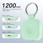 HUOTO for Portable Apple Watch Charger, Mini Purse Keychain 1200mAh iWatch Charger Power Bank Wireless Battery Pack Travel Smart Watch Charger for Apple Watch Series 9 8 7 6 5 4 3 2 1 SE Ultra 2