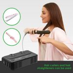 ALLWEI Travel Voltage Converter 220V to 110V Power International Travel Adapter for Hair Straightener/Curling Iron, Universal Power Plug Adapter UK, US, AU, EU, IT, India (Black)
