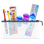 Oral Care Traveling Kit for Kids- Bundle with 2 Travel Toothbrushes, 2 Floss Packs, Toothpaste, Travel Bag, and More for Boys, Girls, Toddlers | TSA Friendly Toothbrush Set