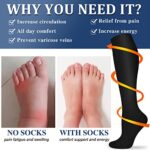 Compression Socks 3 Pairs – Compression Socks Women and Men – Best for Medical, Nursing, Running, Athletic, Flight Travel