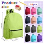 Amylove 12 Pack Backpack in Bulk 17 inch Lightweight Student Outdoor Travel Book Bag Kid Classic School Bookbag for Boy Girl (Lively Colors)