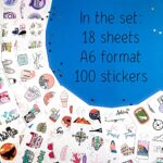 BulbaCraft 100Pcs Cute Travel Stickers for Girls, Travel Stickers for Water Bottles, Notebook, Laptop, Luggage Stickers for Suitcases, Travel Journal Stickers, Road Trip Stickers, Adventure Sticker
