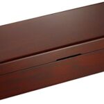 Diplomat Mahogany Wood 6 Watch Storage Case with Cream Interior