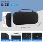 Health joy Carrying Case for PlayStation Portal, Protective Portable Travel Carry Handbag Full Protective Case Accessories for PlayStation Portal Remote Player(Black)