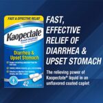 Kaopectate Multi-Symptom Anti-Diarrheal& Upset Stomach Reliever, 42 Caplets