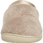 isotoner womens Microterry Clog slippers, Taupe, 5 6 US