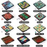 Magnetic Travel Game Boards for Kids and Adults – Includes 12 Fun Game Sets Chess, Checkers, More – 5 Inch Car Games for Road Trips – Great Gift Idea Boxed Individually Educational & Fun Activities