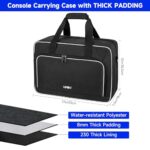 LEFOR·Z Carrying Case Compatible for PS5/PS4,17 Pockets Travel Storage Bag with Thick Padding Compatible for Playstation 5/PS5 Digital Edition,Controller,Game Discs,Charger & Accessories