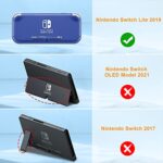 Fintie Carrying Case for Nintendo Switch Lite 2019, [Shockproof] Hard Shell Protective Cover Travel Bag w/15 Game Card & 2 Micro SD Card Slots for Switch Lite Console & Accessories, Starry Night