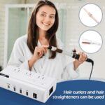 Hoenjuno Travel Voltage Converter 220V to 110V Step Down, 230W International Travel Adapter for Hair Straightener/Curling Iron, Universal Power Plug Adapter Including UK, US, AU, EU, IT, India, etc.