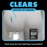 DUDE Wipes – On-The-Go Flushable Wipes – 2 Pack, 60 Wipes – Unscented Extra-Large Individually Wrapped Adult Wet Wipes – Vitamin E & Aloe – Septic and Sewer Safe