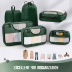 Veken 6 Set Packing Cubes for Suitcases, Travel Organizer Bags for Carry on Luggage, Suitcase Organizer Bags Set for Travel Essentials Travel Accessories in 4 Sizes(Extra Large, Large, Medium, Small)