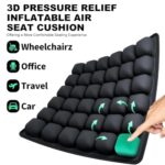 Sondur Travel Cushion,3D Air Inflatable Seat Cushion with Storage Bag, Portable Travel Seat Cushions for Airplane, Car, Office Chair, Wheelchair