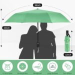 Seniny Windproof Travel Umbrella, Automatic Umbrellas for Rain, Portable & Compact Umbrella for Backpack, Strong UV for Protection, Folding Small Sun Umbrellas for Walking, Car