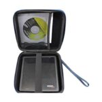 caseling Portable Hard Carrying Travel Storage Case for External USB, DVD, CD, Blu-ray Rewriter/Writer and Optical Drives – Black