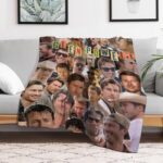 Flannel Blanket Soft and Warm Suitable for Outdoor Travel Party Warm Sofa Bed Living Room Chair Air Conditioning40 x50