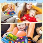 Exorany Busy Board Montessori Toys for 1 2 3 4 Year Old Boy Birthday Gifts, Busy Book Sensory Learning Toys for Toddlers 1-3 2-4, Toddler Boy Travel Educational Activities